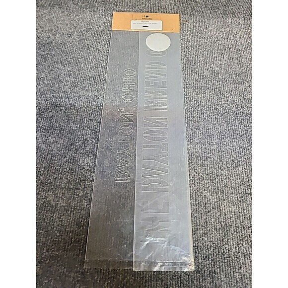 NEW JRV  15mil Reusable "The Dayton Bread Co." Stencil 16.75x5.5 - Picture 3 of 3